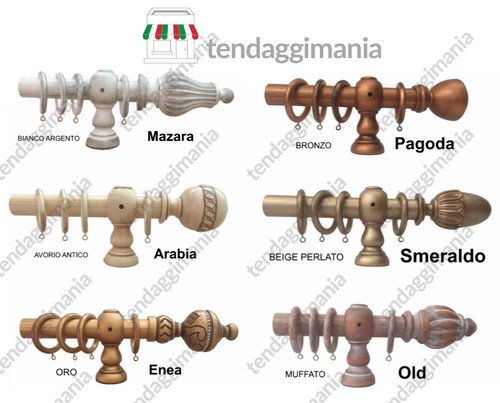 Bastone per tenda legno - bastone,