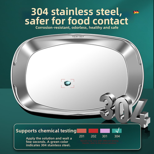 Piatto pesce acciaio inox 3 - piatto, 25,3