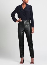Philosophy Lorenzo Serafini Vegan Faux Coated leather Black pants?‍⬛Size 48 XL