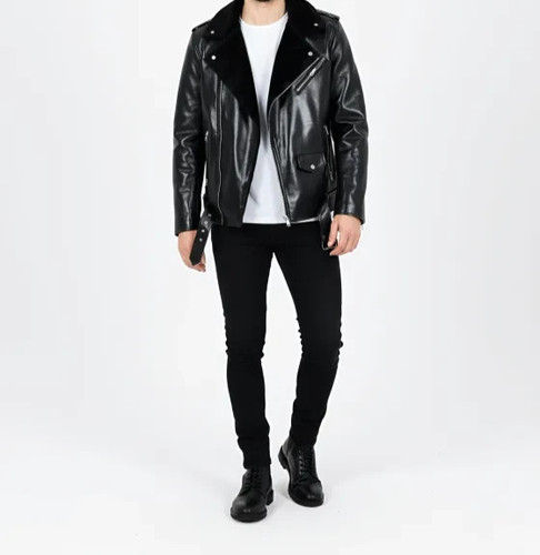 Giacca motociclista uomo vera - giacca,