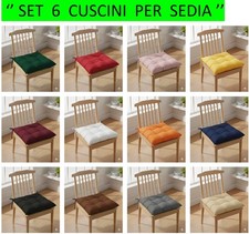 Set 6 Cuscini per Sedie Cucina