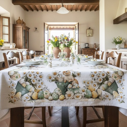 100 cotton easter tablecloth - 100%,
