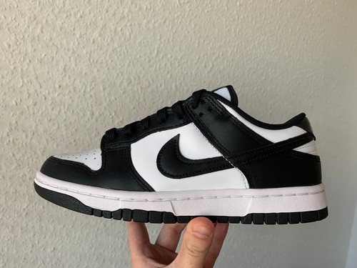 Nike dunk low black white - black,