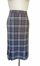 Gonna Lana Wool Tartan Quadri Sartoriale Made In Italy L