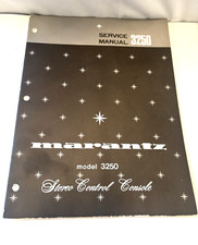 Console controllo stereo Marantz modello 3250 manuale di servizio vintage originale OEM