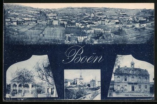 Cpa boën vue panoramique - cpa,