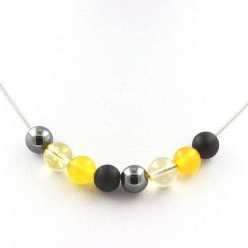 Collana perle ematite - collana,