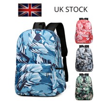 ZAINO MIMETICO SCUOLA COLLEGE BORSA DA VIAGGIO RAGAZZE RAGAZZI STUDENTI MODELLO