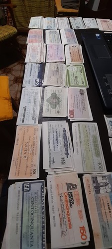 Mini assegni anni - anni, in