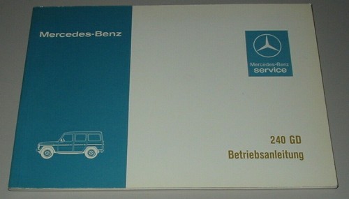 Betriebsanleitung mercedes 240 - mercedes,