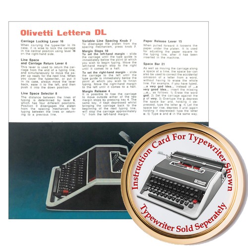 Olivetti lettera typewriter - dl,