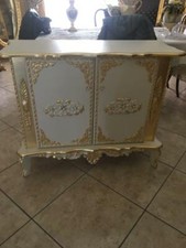 MOBILE TV CON SPORTELLI AVORIO E ORO CON CRISTALLI  