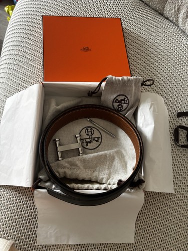 Hermès ceinture homme - , cuir