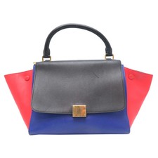 Borsa donna Celine in pelle a trapezio multicolore, usata