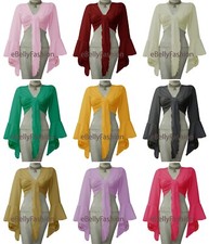 Camicetta da ballo in cotone donna zingara danza del ventre stile choli top pelle 32 colori