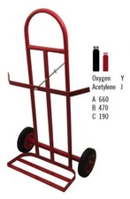 Carrello Bottiglie Gas Doppio