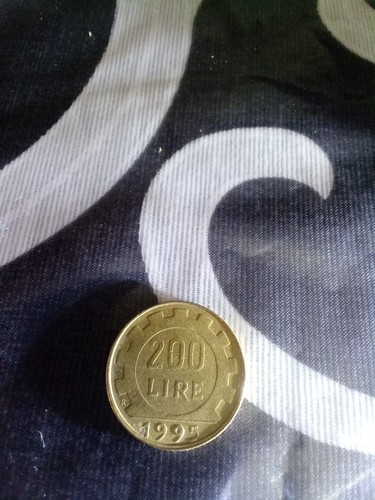 Moneta repubblica italiana 200 - moneta,