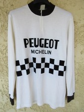 Maillot PEUGEOT MICHELIN années 70 Bernard THEVENET jersey trikot vintage 5 XL