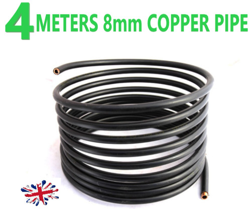 8mm rame tubo per gas - 4m,