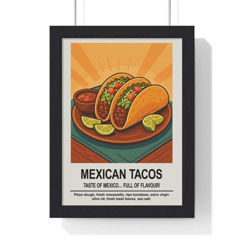Arte parete cucina tacos - da,