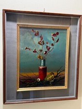 Gianni Guidolini Santa Maria (italiano) raro dipinto olio originale natura morta