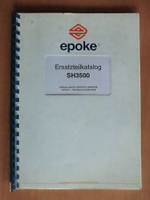 Lista ricambi Epoke SH 3500