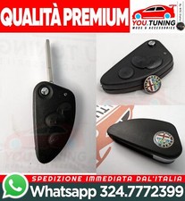 Guscio Riparazione per Chiave Originale Alfa Romeo GT 146 156 166 Brera + Logo3D