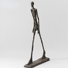 Statua uomo che cammina in bronzo scultura di Giacometti arte vintage scultura bronzo