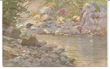 Illustratore Achille Beltrame, A pesca.