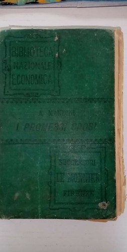Libro antico promessi sposi - libro,