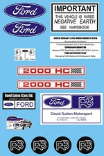 Ford Escort RS2000 Set adesivi
