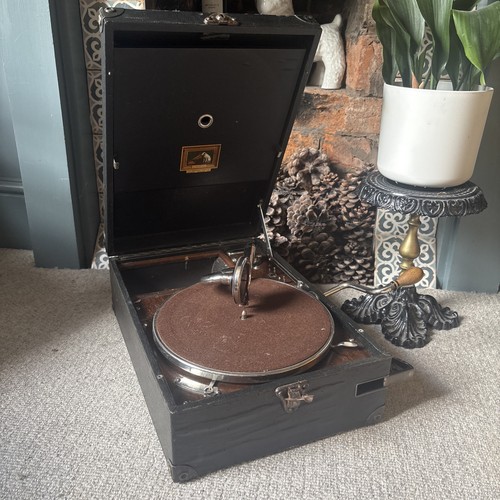 Antique hmv model 101 portable - hmv,