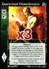 Lotto di 3 carte: lanciafiamme