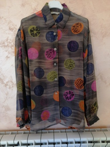 Camicia velata misto - , seta