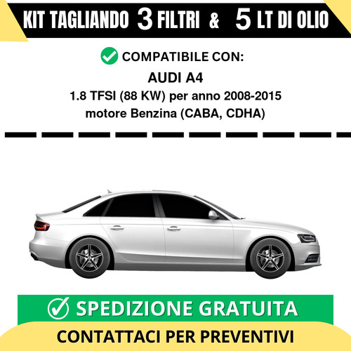 Tagliando per audi 8 tfsi - audi, a4