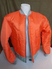 Bomber Giubbotto reversibile verde acqua arancio alta visibilita'