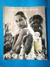 RITAGLIO DI GIORNALE CLIPPING PUBBLICITA' EAU DE ROCHAS DA COLLEZIONE - (141)