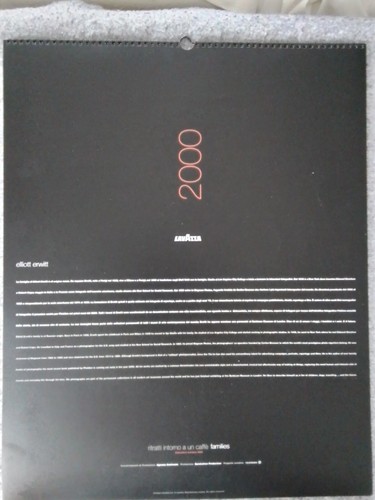 Calendario lavazza 2000 con - lavazza,