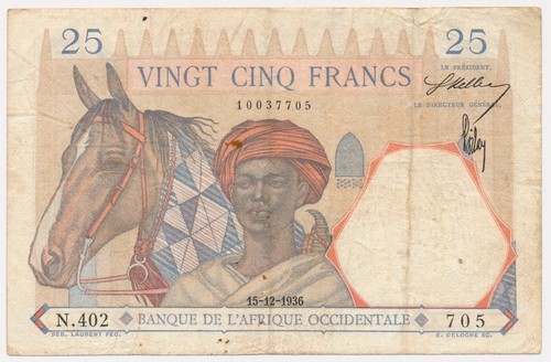 Banconota francese africa - francese,
