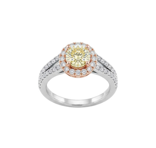 Anello solitario full pavé - anello,