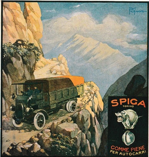 Pubblicita 1921 spiga gomme - 1921,