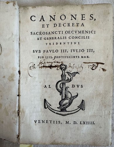 Canones decreta concilii - canones,
