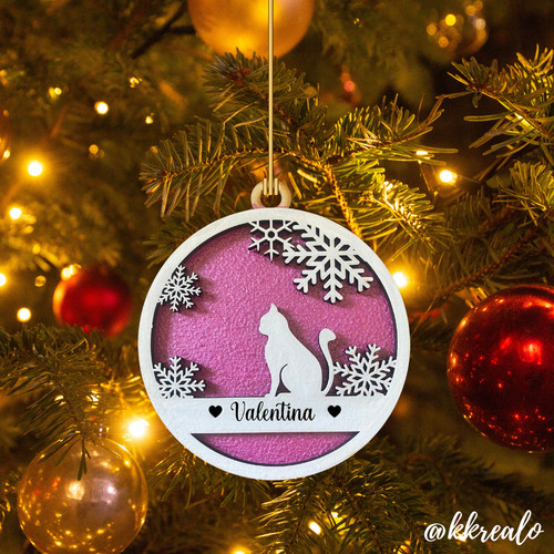 Pallina natale legno - pallina, di