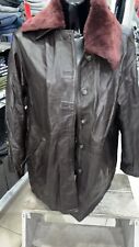 MASTER PELLE giacca in vera pelle usato donna woman tg 44 marrone LLD92