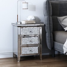 Comodino singolo in vetro