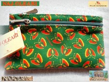 ? NAJ OLEARI Vintage 1990 collezione Astuccio bustina cerato 2 ZIP Cartellino?