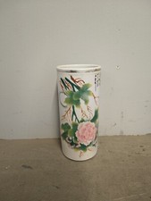 Antico vaso in porcellana cinese fino 800 con marchio, mis h 28, l 12, p 2cm