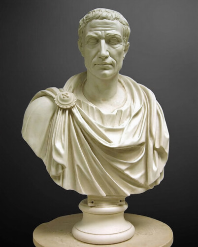 Busto giulio cesare - cesare, scultura