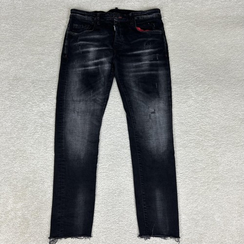 Dsquared2 jeans uomo nero - jeans, 32