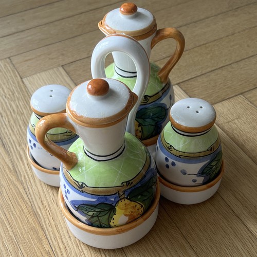 Set olio aceto ceramica - olio, in